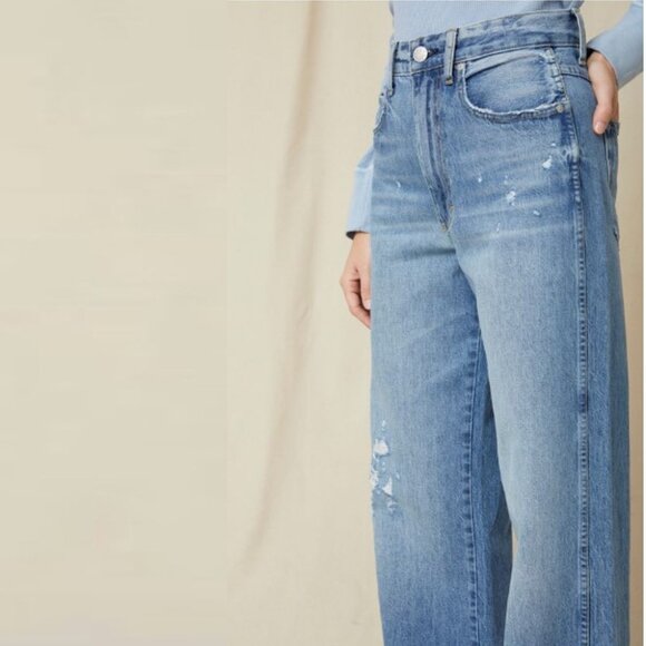 AMO Frida Wide Leg Jeans Back to Life Wash 27 EUC - Picture 7 of 15